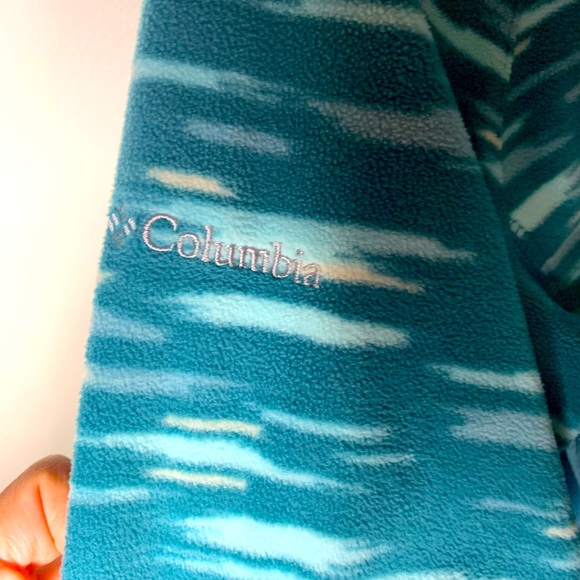 Columbia turquoise half zip fleece - Picture 5 of 6